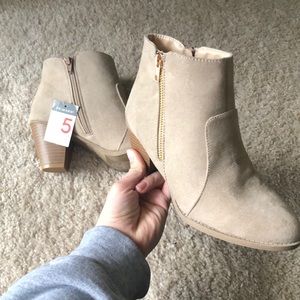 Tan ankle boots
